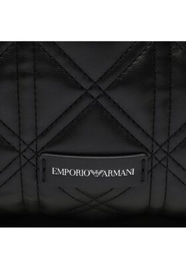 Emporio Armani Torebka Y3D265 YWL2E 80001 Czarny. Kolor: czarny. Materiał: skórzane