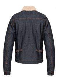 Wrangler - KURTKA ZIMOWA WRANGLER SHERPA DRY W498D1041. Materiał: denim, jeans. Sezon: zima. Styl: klasyczny #7