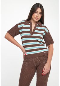 Ermanno Firenze - Sweter damski polo ERMANNO FIRENZE. Typ kołnierza: polo #1