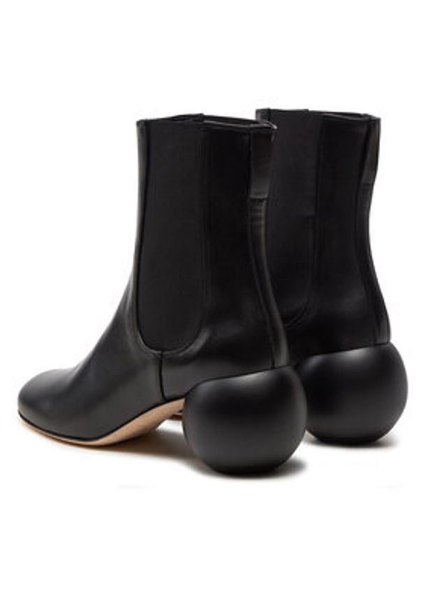 Weekend Max Mara Sztyblety Este 24257960146 Czarny. Kolor: czarny. Materiał: skóra