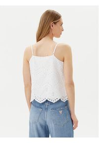 Pieces Top Vilde 17156563 Biały Regular Fit. Kolor: biały. Materiał: bawełna #5