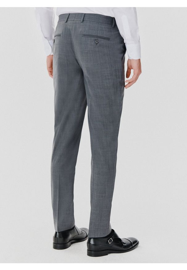 Pako Lorente - PAKO LORENTE – Spodnie garniturowe w kolorze szarym. Kolor: szary. Materiał: wełna, poliester. Styl: elegancki, młodzieżowy