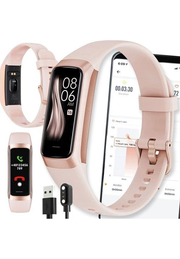 Smartwatch Active Band SMARTWATCH WATCH ZEGAREK ZŁOTY C60 Opaska FIT SMARTBAND Pulsometr iOS ANDROID AMOLED PULS. Rodzaj zegarka: smartwatch. Kolor: złoty