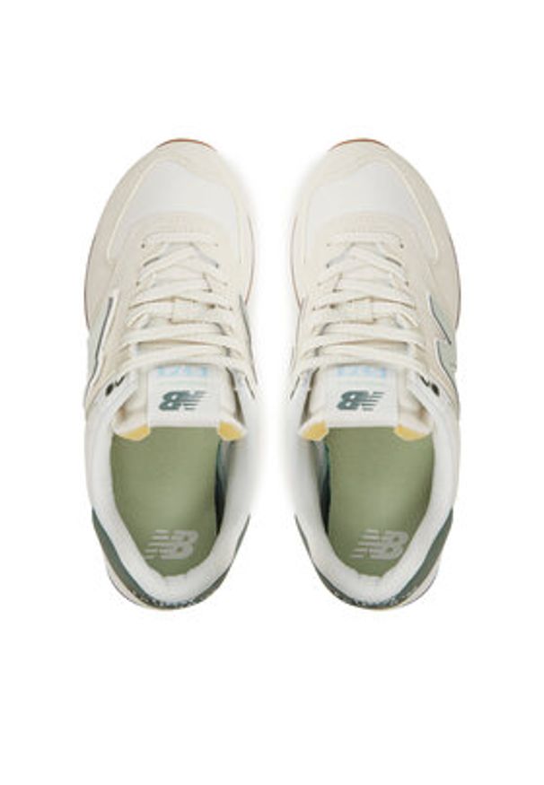 New Balance Sneakersy WL574CGR Beżowy. Kolor: beżowy. Materiał: zamsz, skóra. Model: New Balance 574