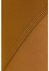 adidas Performance legginsy treningowe Tailored kolor brązowy gładkie. Kolor: brązowy. Materiał: skóra, dzianina, materiał. Technologia: Techfit (Adidas). Wzór: gładki. Sport: fitness #2