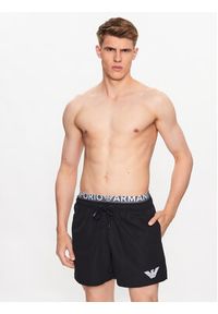 Emporio Armani Underwear Szorty kąpielowe 211740 3R432 00020 Czarny Regular Fit. Kolor: czarny. Materiał: syntetyk
