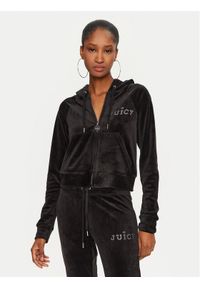 Juicy Couture Bluza Regal Madison JCBAS224828 Czarny Slim Fit. Kolor: czarny. Materiał: syntetyk