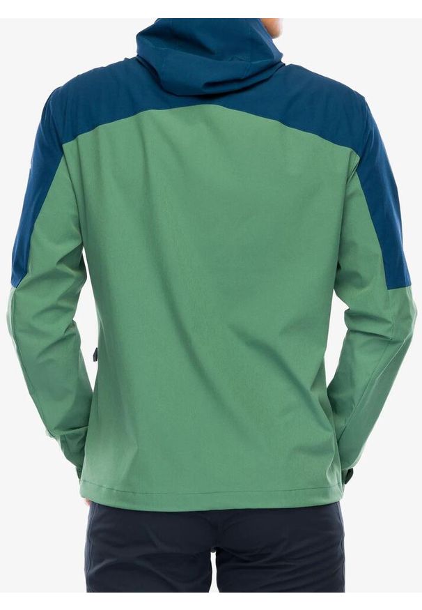 Kurtka softshell męska Vaude Elope Wind Jacket. Kolor: zielony. Materiał: softshell