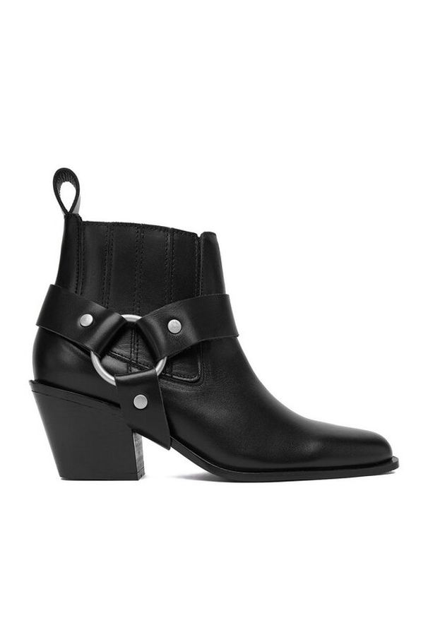 Badura Botki EO-BONNIE-501-25 Czarny. Kolor: czarny. Materiał: skóra