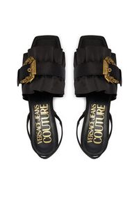Versace Jeans Couture Sandały 80VA3S48 ZS185 Czarny. Kolor: czarny. Materiał: materiał #3