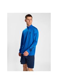 Bluza 1/2 zip Hummel Active PL. Kolor: niebieski. Materiał: tkanina. Sport: fitness