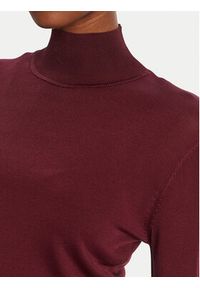 Lola Casademunt by Maite Golf MF2511013 Bordowy Regular Fit. Typ kołnierza: golf. Kolor: czerwony. Materiał: wiskoza #2