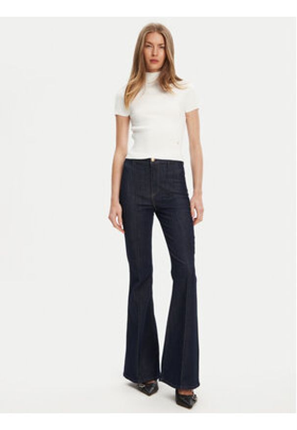 Guess Sweter W5YR04 Z0040 Biały Regular Fit. Kolor: biały. Materiał: syntetyk