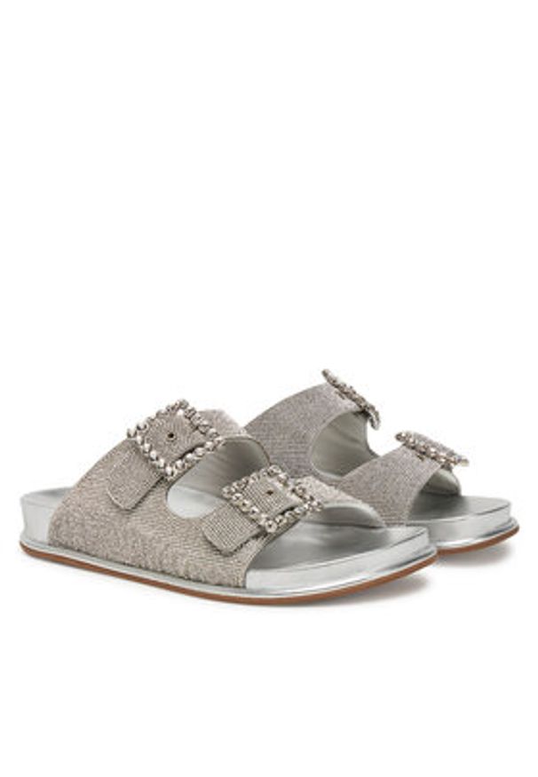 LE SILLA - Le Silla Klapki 3771D040MIPPSTD Srebrny. Kolor: srebrny