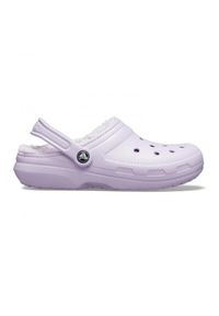 Klapki sandały Crocs Classic Lined Clog Lavender Fioletowe 203591-50P. Kolor: różowy. Sport: koszykówka