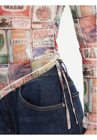 Guess Bluzka W5YP43 KBBF2 Kolorowy Slim Fit. Materiał: syntetyk. Wzór: kolorowy #3