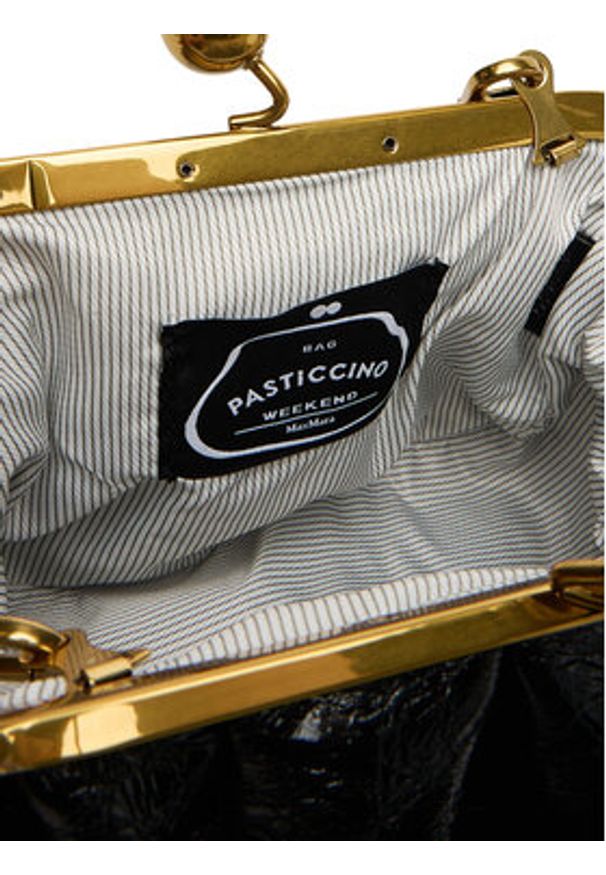 Weekend Max Mara Torebka Navetta 2525516214600 Czarny. Kolor: czarny. Materiał: skórzane