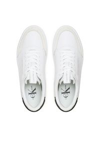 Calvin Klein Jeans Sneakersy Casual Cupsole YM0YM00670 Biały. Okazja: na co dzień. Kolor: biały. Materiał: skóra #7
