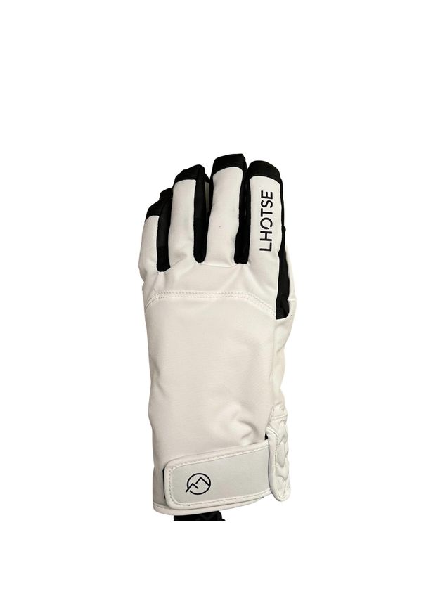 LHOTSE - Damskie rękawice narciarskie Lhotse Cayuna. Kolor: biały. Sezon: zima. Sport: narciarstwo