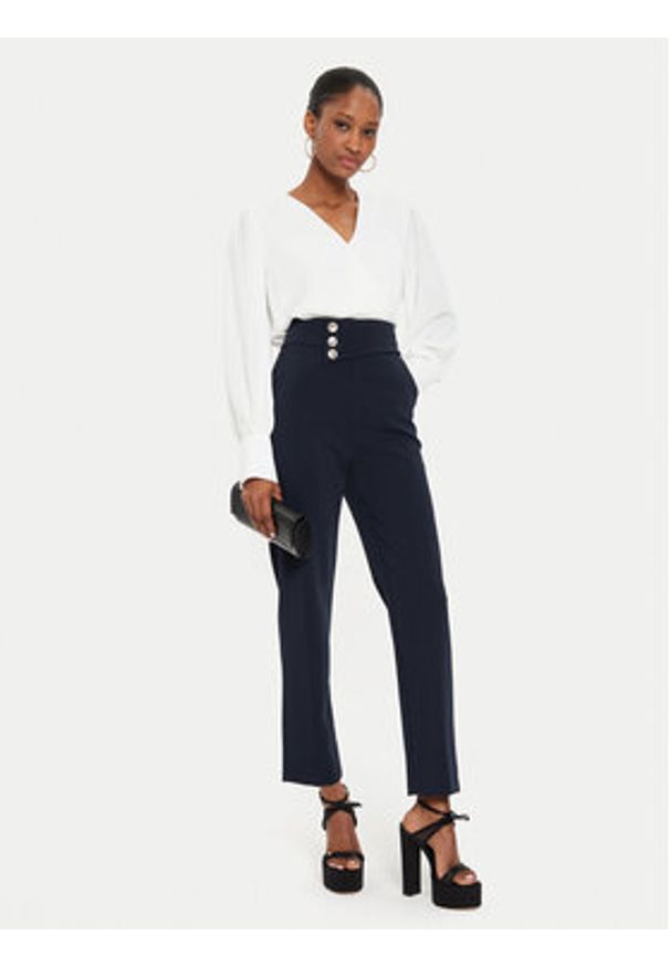 Rinascimento Spodnie materiałowe CFC0119756003 Granatowy Regular Fit. Kolor: niebieski. Materiał: syntetyk