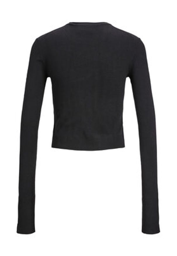 JJXX Sweter 12224416 Czarny Slim Fit. Kolor: czarny. Materiał: wiskoza