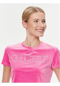 Guess T-Shirt V3BI01 KBXI2 Różowy Boxy Fit. Kolor: różowy. Materiał: syntetyk #3