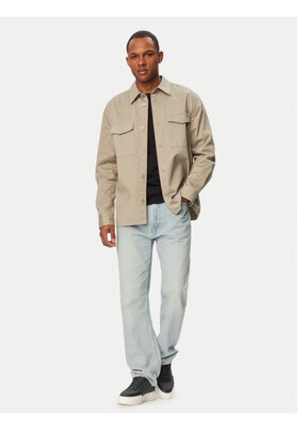 Calvin Klein Jeans Jeansy LV04RG789G Niebieski jasny Straight Fit. Kolor: niebieski