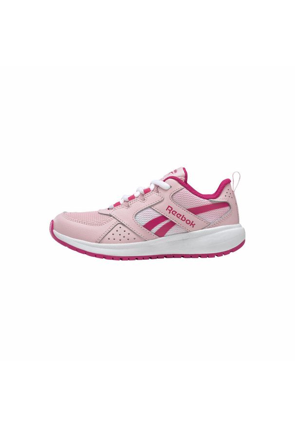 Buty do chodzenia dla dzieci Reebok Road Supreme. Zapięcie: sznurówki. Kolor: różowy, biały, wielokolorowy. Materiał: syntetyk, materiał. Szerokość cholewki: normalna. Sport: turystyka piesza