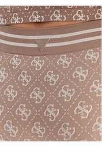 Guess Legginsy V5BB13 K2000 Brązowy Slim Fit. Kolor: brązowy. Materiał: syntetyk #2