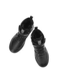 Big-Star - Czarne Sneakersy Big Star Ocieplane Buty Dziecięce. Kolor: czarny. Materiał: skóra ekologiczna, materiał. Szerokość cholewki: normalna #3