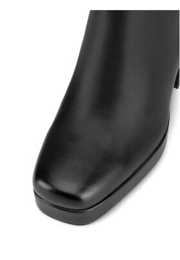 Jenny Fairy Kozaki HY7617-2 Czarny. Kolor: czarny. Materiał: materiał