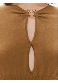 Pinko Sweter Chioccia 101848 A15S Brązowy Regular Fit. Kolor: brązowy. Materiał: wełna