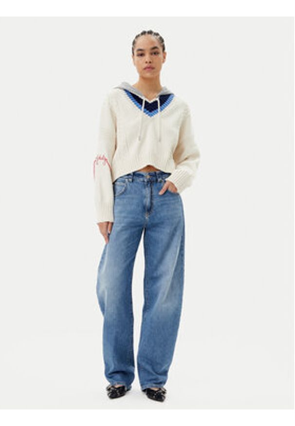 Pinko - PINKO Jeansy Eloise Egg. 103180 Niebieski Relaxed Fit. Kolor: niebieski