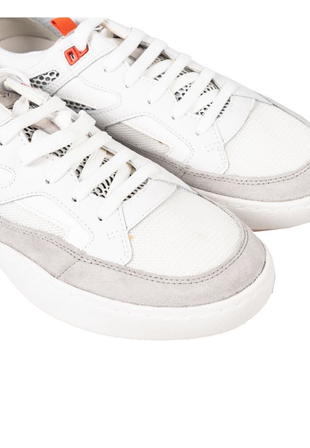 Geox Sneakersy "Colbyn A" | U947XB 04322 | Mężczyzna | Biały, Szary. Kolor: biały, wielokolorowy, szary. Materiał: materiał, skóra