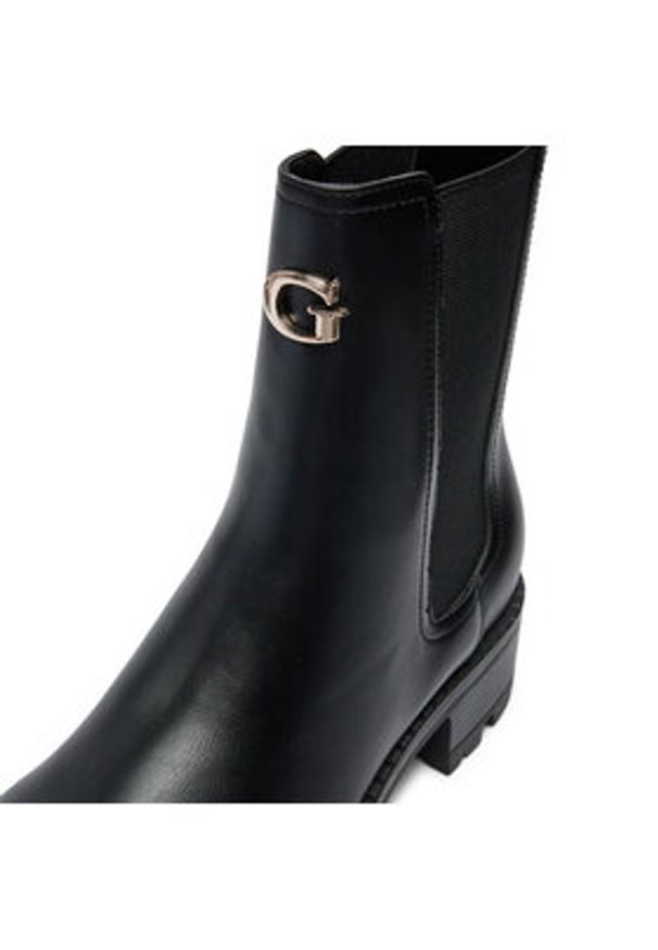 Guess Botki Rinna FLTRNN FAL10 Czarny. Kolor: czarny. Materiał: skóra