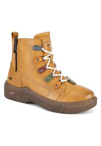 Mustang Trzewiki 1436-601 Żółty. Kolor: żółty. Materiał: materiał #7