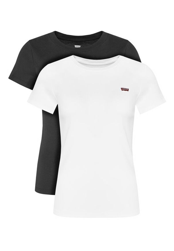 Levi's® Komplet 2 t-shirtów Essential 004AO-0000 Kolorowy Slim Fit. Materiał: bawełna. Wzór: kolorowy