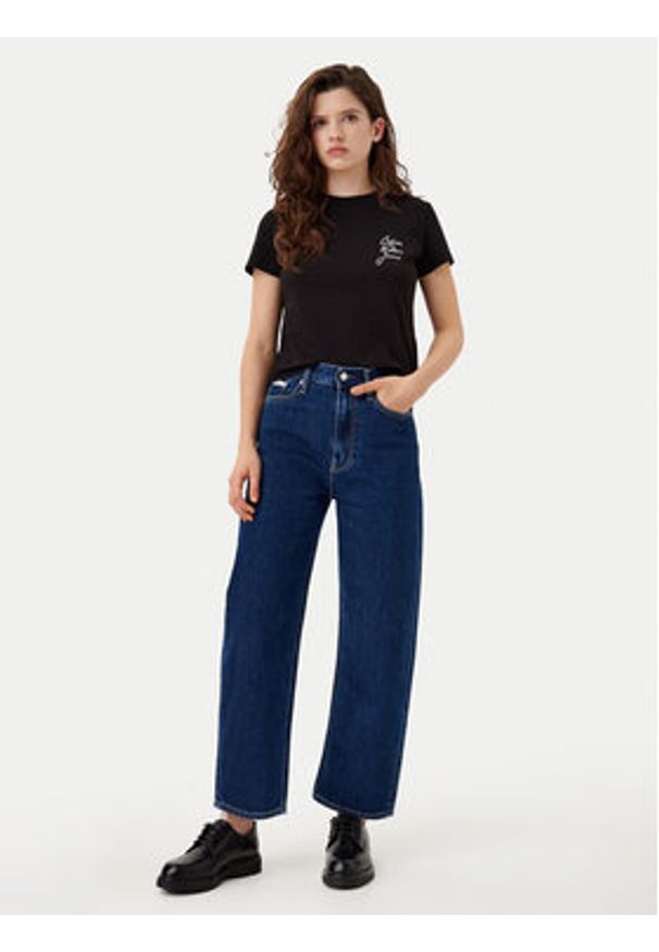 Calvin Klein Jeans Jeansy Barrel J20J225004 Granatowy Loose Fit. Kolor: niebieski