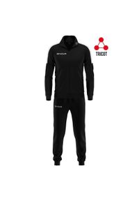 Dres Givova Tuta Revolution. Kolor: czarny, biały, wielokolorowy. Materiał: dresówka. Sport: piłka nożna
