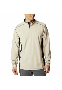columbia - Bluza polarowa męska Columbia Klamath Range II Half Zip. Kolor: beżowy. Materiał: polar. Sport: turystyka piesza