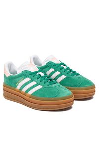 Adidas - adidas Sneakersy Gazelle Bold IH6455 Zielony. Kolor: zielony. Materiał: skóra, zamsz. Model: Adidas Gazelle #3