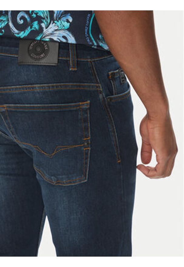 Versace Jeans Couture Jeansy 78GAB5D0 Granatowy Slim Fit. Kolor: niebieski