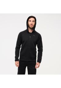 Decathlon - Bluza z kapturem męska Puma Active Gym & Pilates. Typ kołnierza: kaptur. Kolor: czarny. Materiał: bawełna, materiał. Sport: joga i pilates