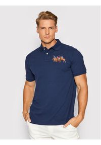 Polo Ralph Lauren Polo Ssl 710814437003 Granatowy Slim Fit. Typ kołnierza: polo. Kolor: niebieski. Materiał: bawełna