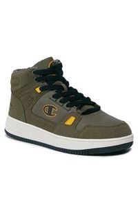 Champion Sneakersy Rebound Mid Winterized Mid Cut Shoe S22131-GS521 Khaki. Kolor: brązowy. Materiał: skóra #4