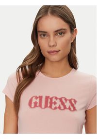 Guess T-Shirt W5GI42 J1314 Różowy Slim Fit. Kolor: różowy. Materiał: bawełna #4