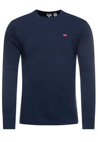 Levi's® Longsleeve Original Logo Tee 72848-0001 Granatowy Regular Fit. Kolor: niebieski. Materiał: bawełna. Długość rękawa: długi rękaw #6