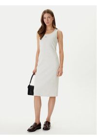 Calvin Klein Jeans Sukienka codzienna LV047F257G Beżowy Slim Fit. Okazja: na co dzień. Kolor: beżowy. Materiał: bawełna. Typ sukienki: proste. Styl: casual #5