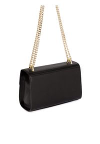 Kazar - Mała wizytowa torebka z zapięciem. Kolor: czarny. Materiał: skórzane. Styl: wizytowy. Rodzaj torebki: na ramię #2