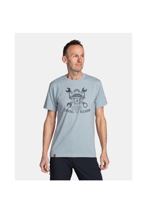 Męski bawełniany t-shirt Kilpi SKULLY-M. Kolor: szary. Materiał: bawełna